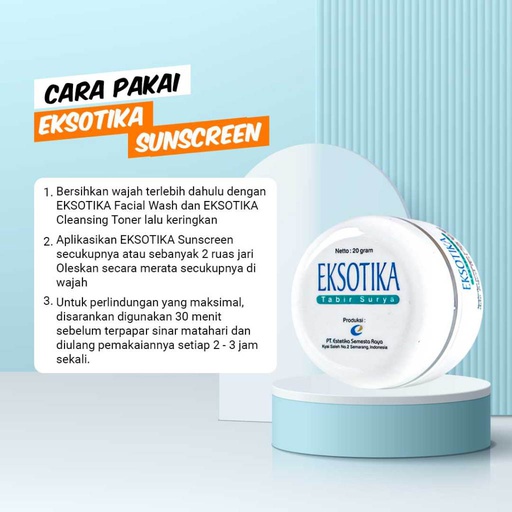 Eksotika Sunscreen (Krim Tirai Sinar Matahari Eksotika)